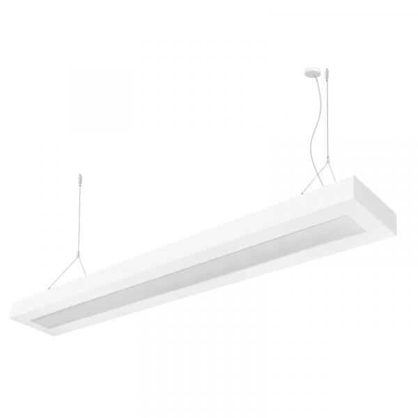 LED AB30 Pendelleuchte Microprisma 150cm 1-fl. BAP vorverdrahtet für LED Röhren T8 inkl. Abhängung und Kabel